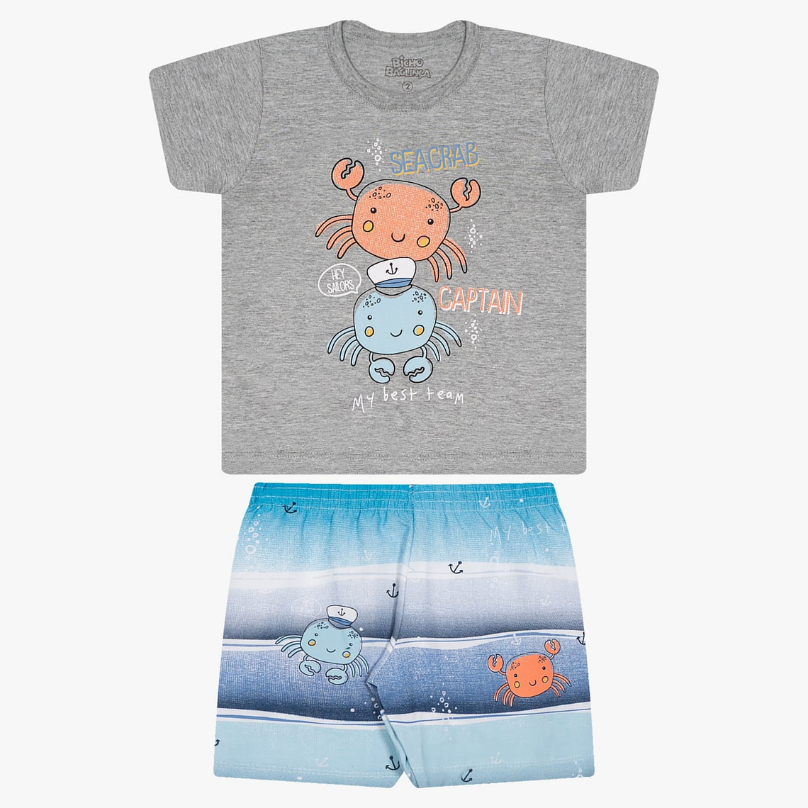 Conjunto Short Polerita 12/18 Meses Mezcla 1