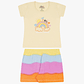 Conjunto Short Polerita 18/24 Meses Arcoíris Rosa Perla - Miniatura 2