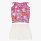 Conjunto Polerita Pabilo mas Short 36 Meses Floreado Rosado - Miniatura 2