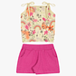 Conjunto Polerita Pabilo mas Short 18/24 Meses Floreado Amarrilo - Miniatura 2