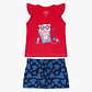 Conjunto Short Polerita 9/12 Meses Beach Rojo - Miniatura 2