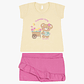 Conjunto Short Polerita 9/12 Meses Flower Time - thumbnail 2