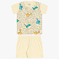 Pijama Dinosaurios 2 Piezas 12/18 Meses Amarillo - Miniatura 2