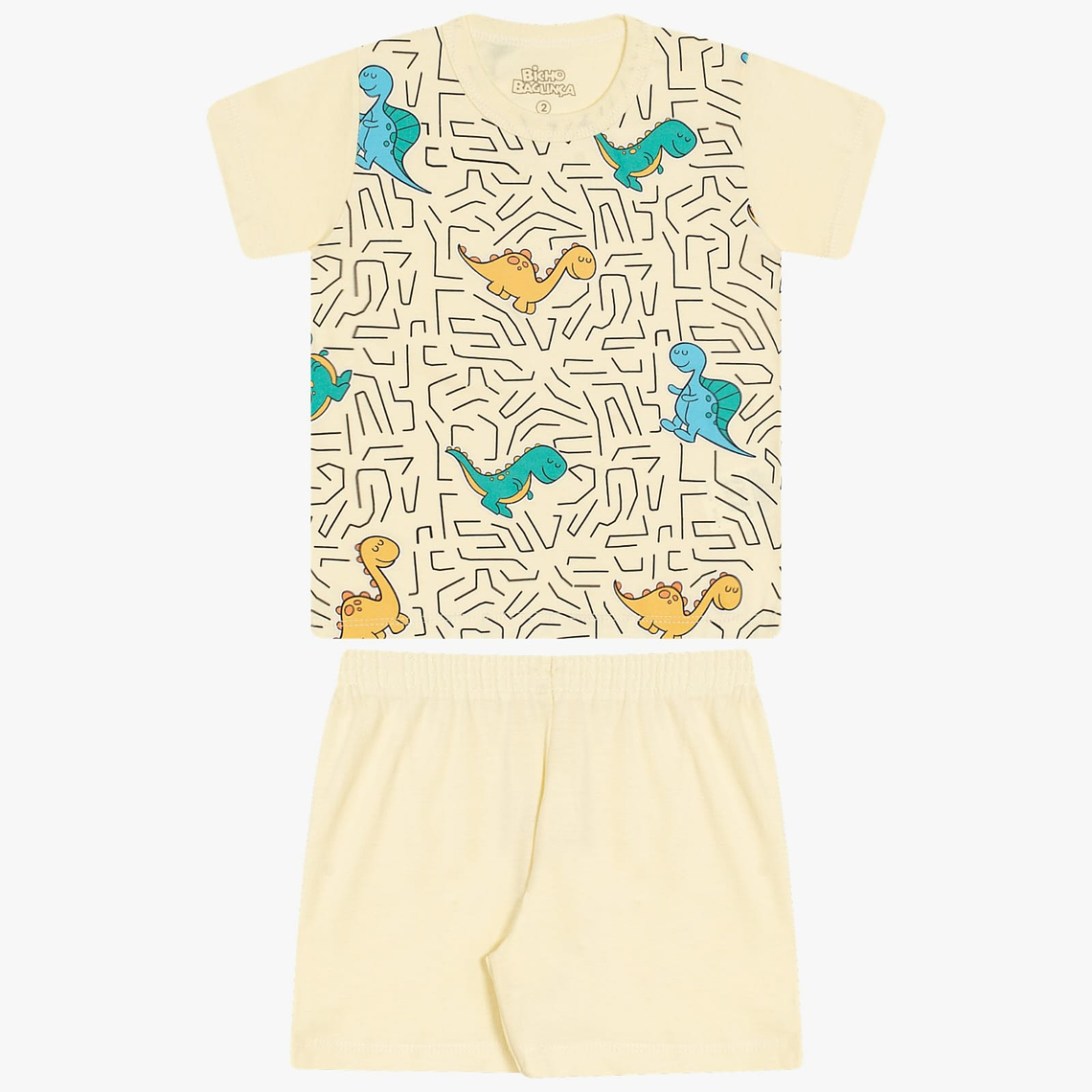 Pijama Dinosaurios 2 Piezas 18/24 Meses Amarillo 1