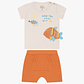 Conjunto Short Polerita 6/9 Meses Ocean Amarillo - Miniatura 2