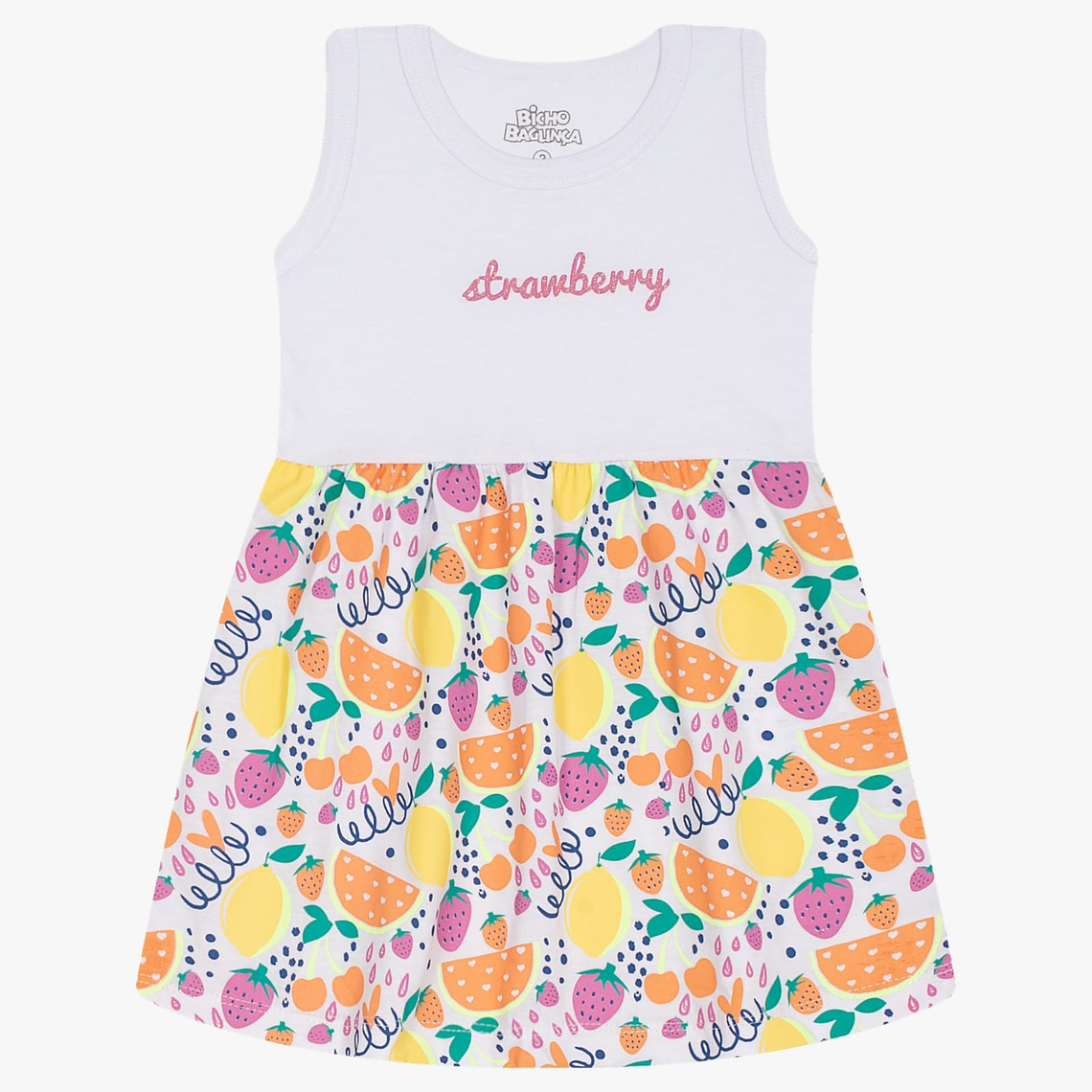 Vestido Algodón Stamberry 18/24 Meses Blanco 1