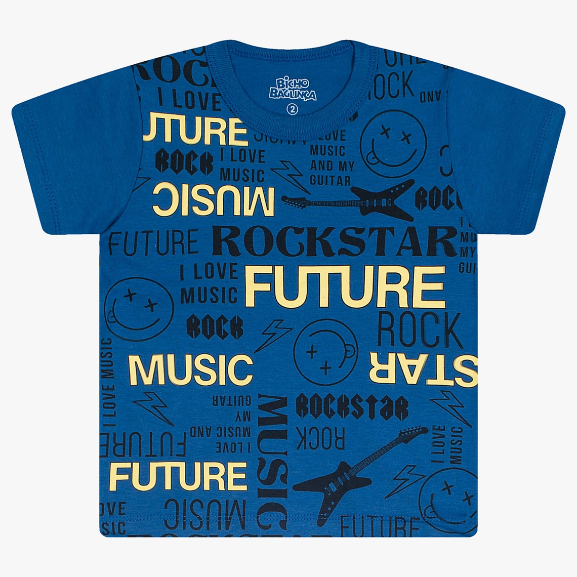 Polerita Algodón Rockstar 18/24 Meses Azul 1