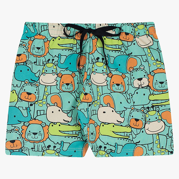 Bermuda Animalitos 12/18 Meses Verde 1