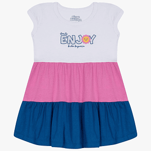 Vestido Algodón 18/24 Meses Enjoy Blanco