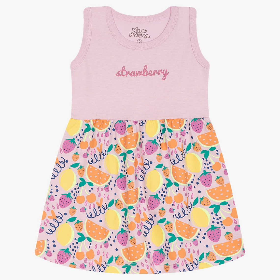 Vestido Algodón Stamberry 36 Meses Rosado 1