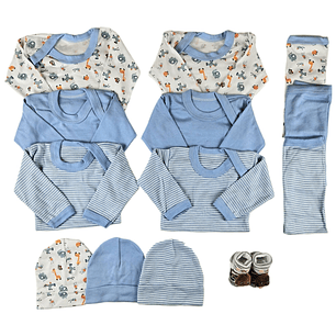 Pack 13 Piezas 3/6 Meses mas Pantuflita Tematica