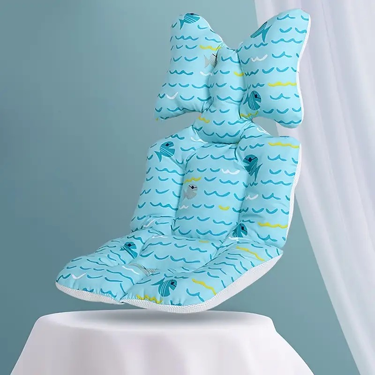 Cojín para Asiento de Coche Celeste Peces 1