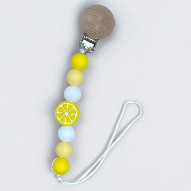 Porta Chupete De Silicona Limón  1