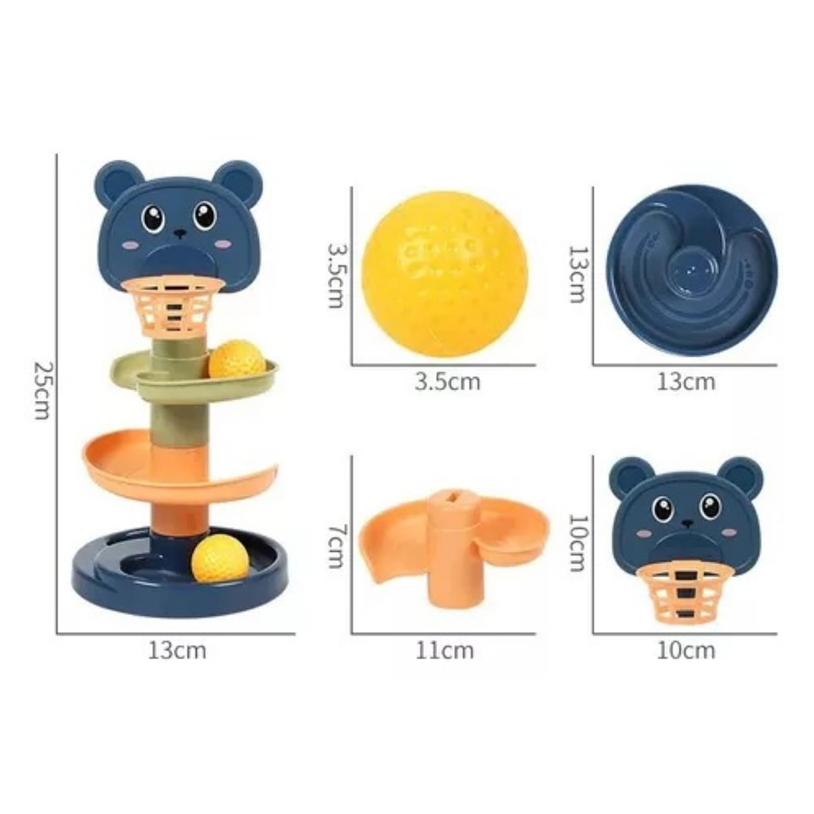 Juguete 2 en 1 Tobogán para Pelotas y Jenga +12M 5