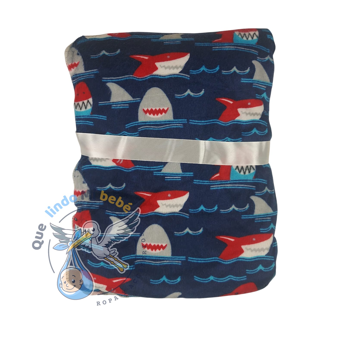 Manta Polar Azul/Gris 2