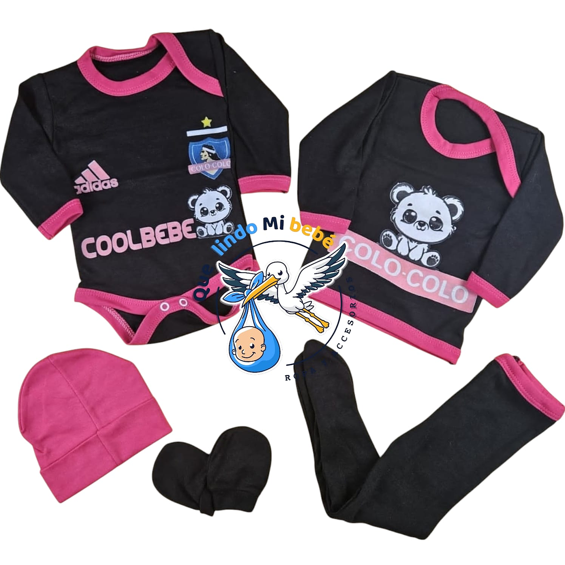 Ajuar Colo Colo 5 Piezas 0/3 Meses AJU5CC03 1