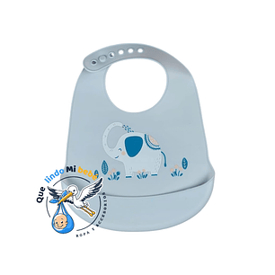 Babero de Silicona Elefante