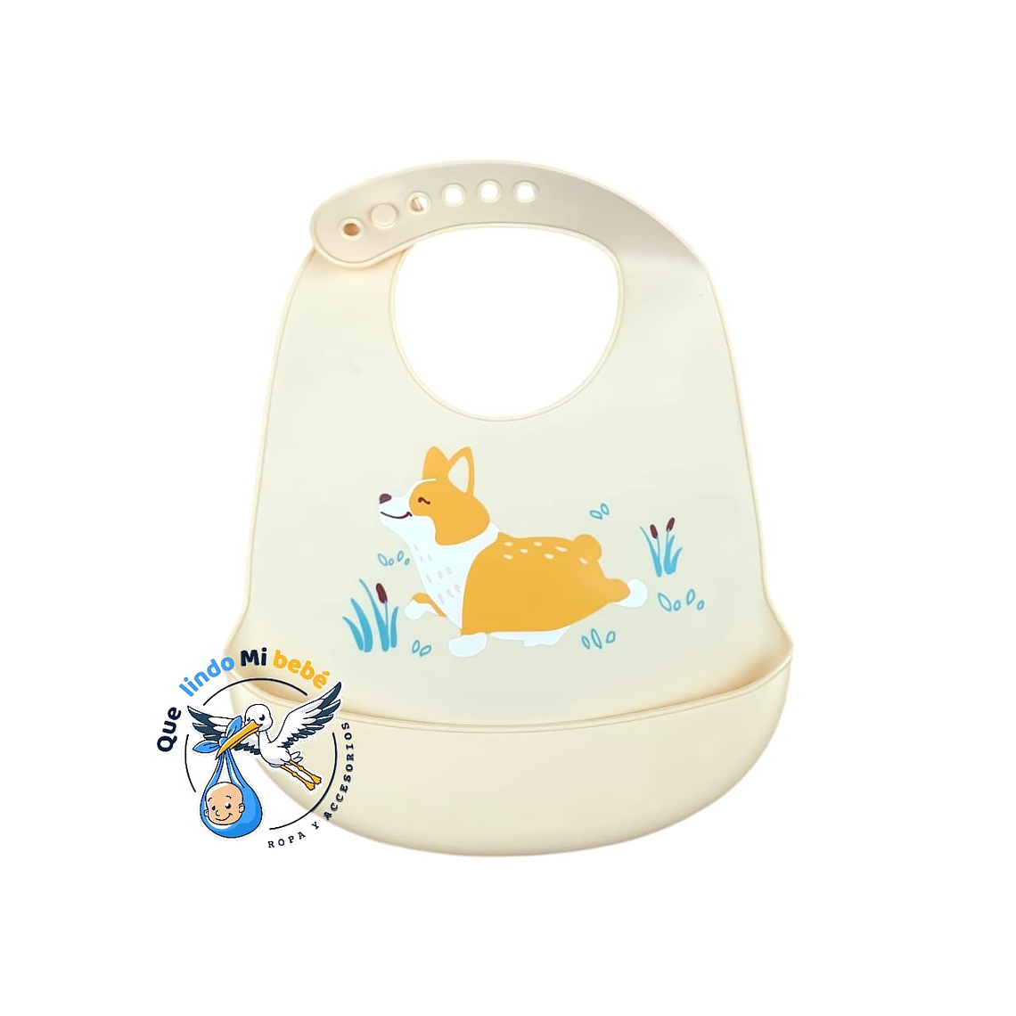Babero de Silicona Perrito 1