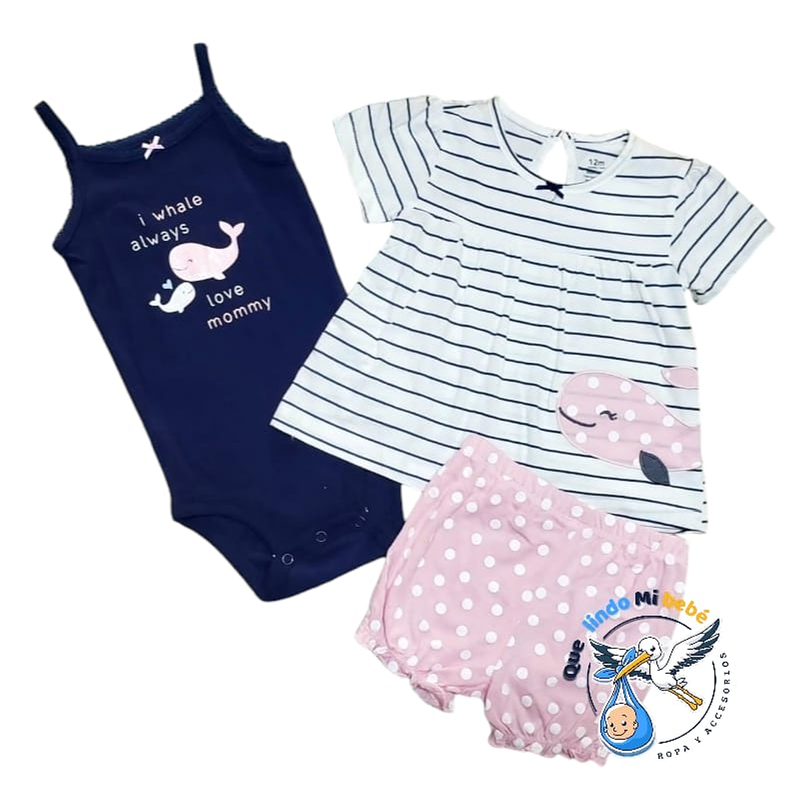 A. Set 3 Piezas Algodon 12RJPM04 1