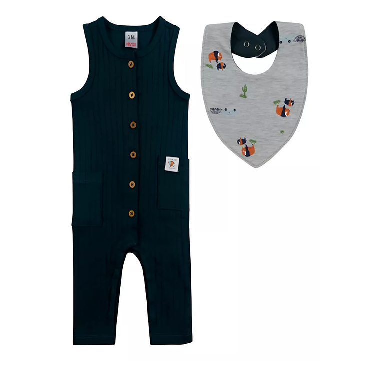 Enterito Algodon mas Bandana 6/9 Meses 69CJH30 1