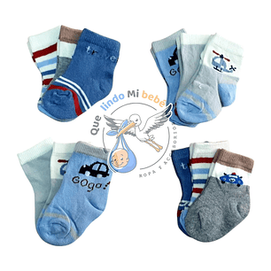 Calcetas por Docena 0/3 Meses D03H