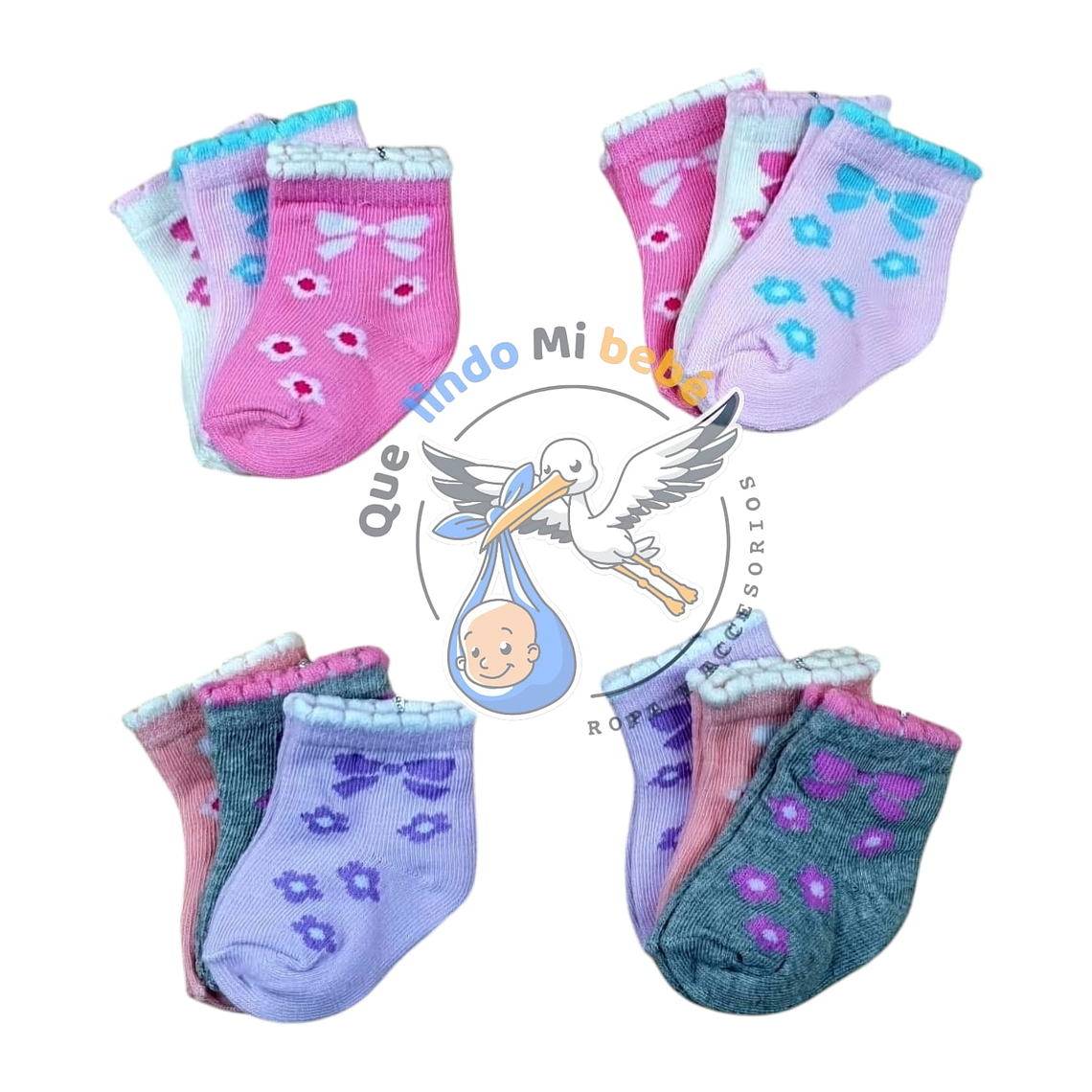 Calcetas por Docena 0/3 Meses I03M 1