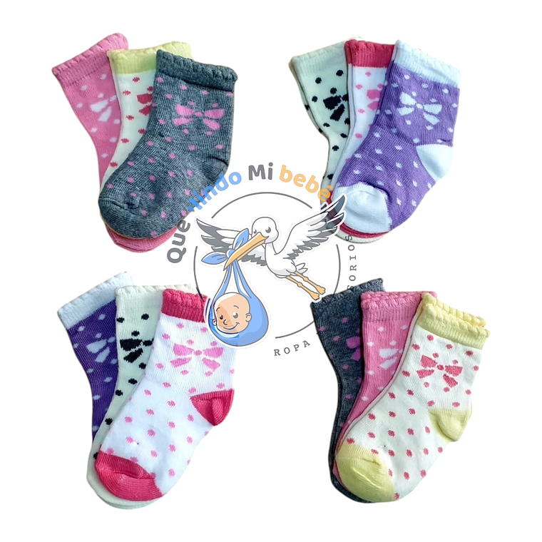 Calcetas por Docena 3/6 Meses F36M 1