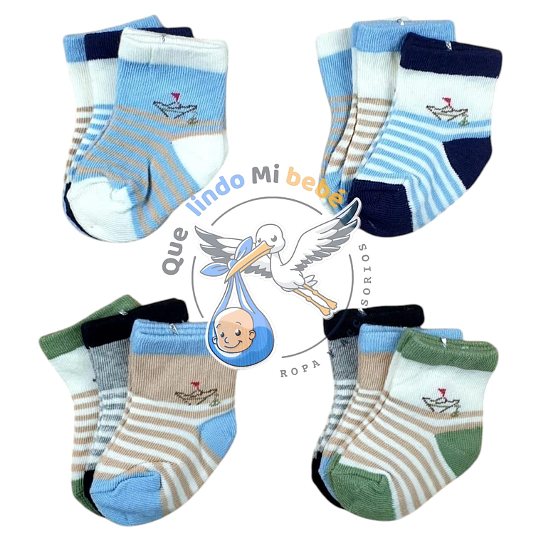 Calcetas por Docena 0/3 Meses F03H 1