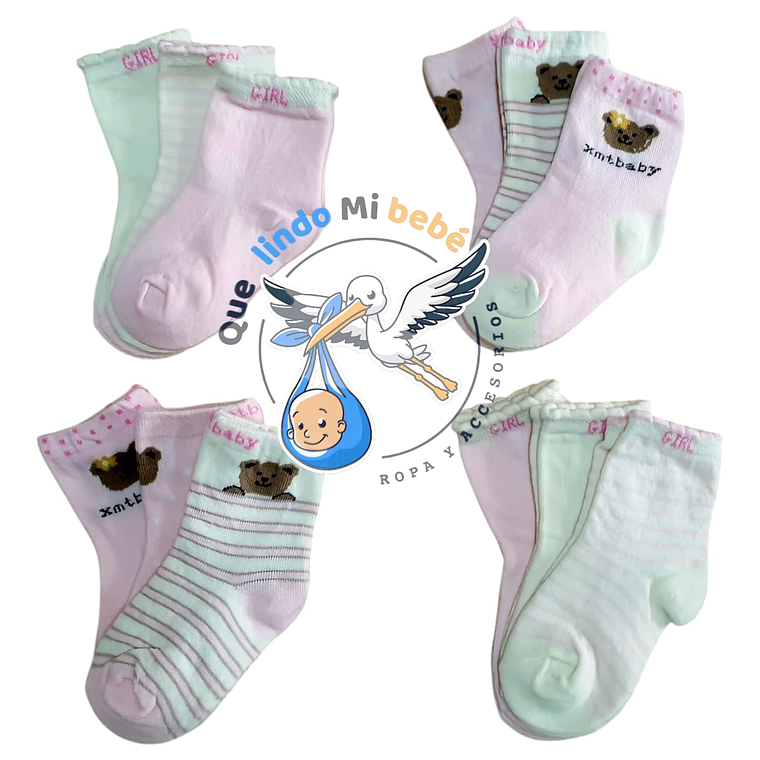 Calcetas por Docena 12/24 Meses B24M 1