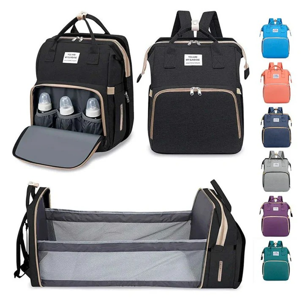 Mochila Cuna Sunshine Damasco 2