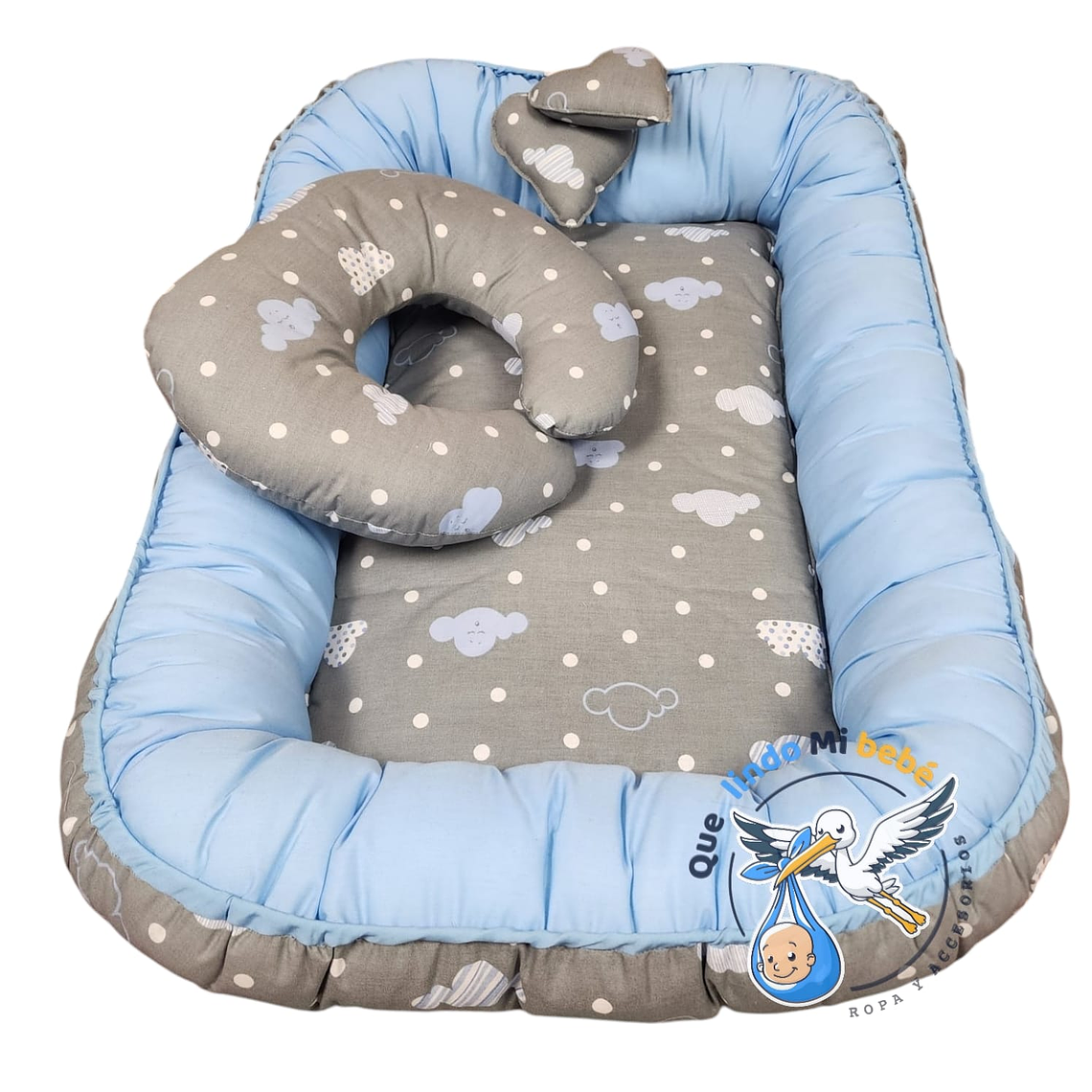 Nido Colecho Gris/Celeste 1