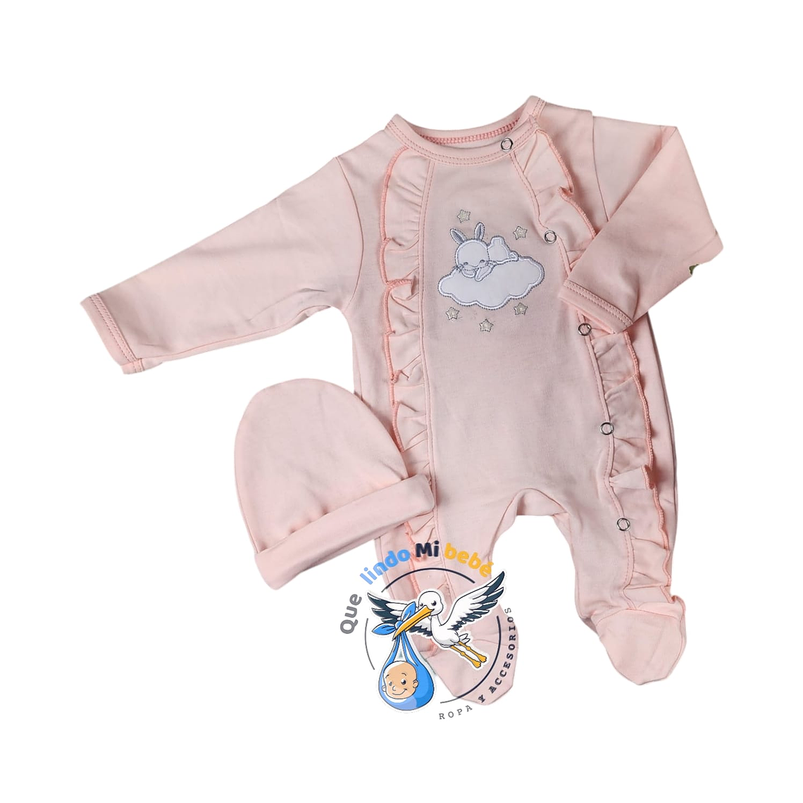 Osito Algodón Prematuro Damasco  1