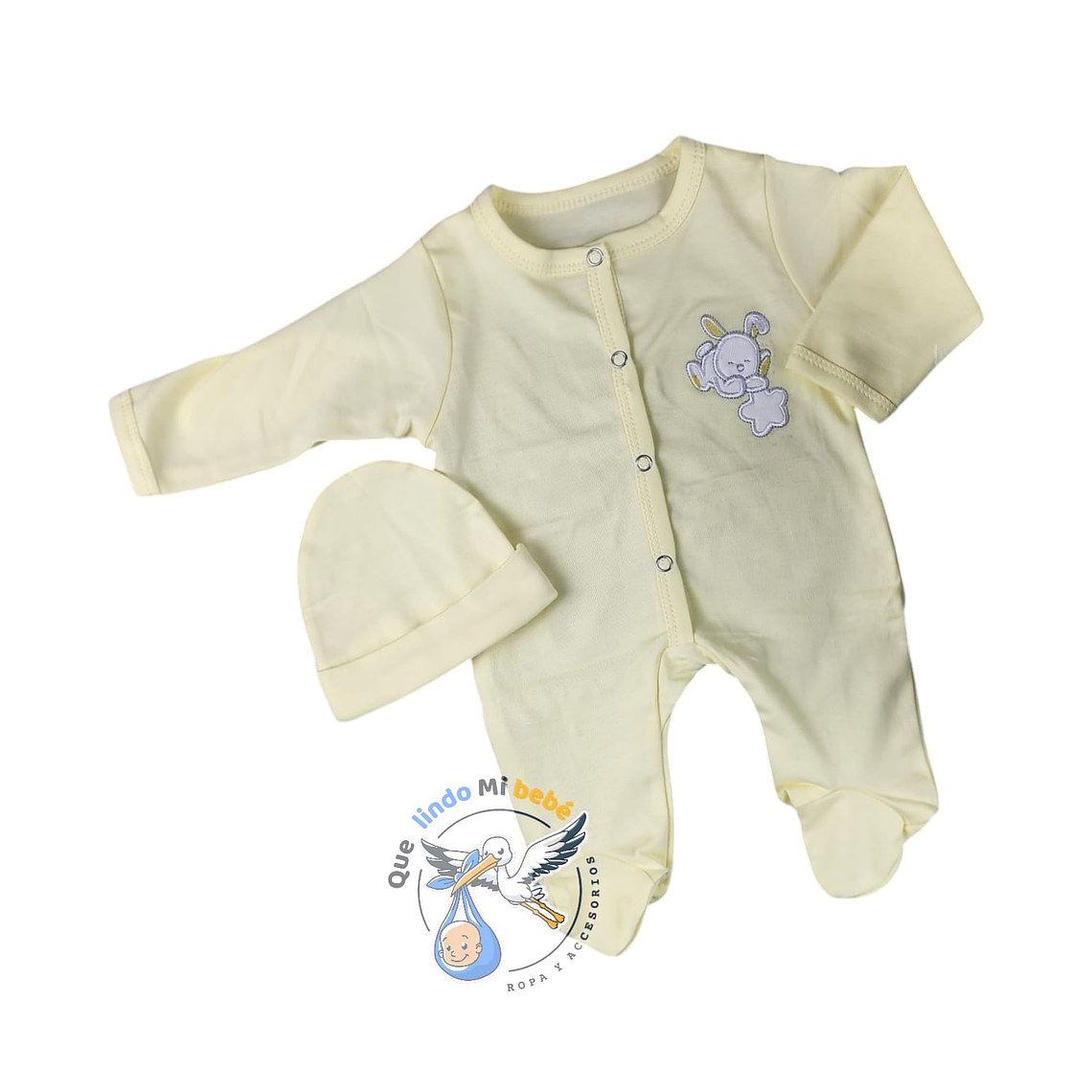 Osito Algodón Prematuro Amarillo  1