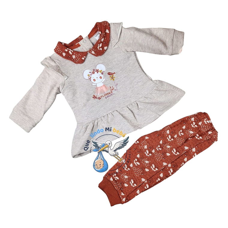 Set Buzo Afranelado 2 Piezas 12/18 Meses 18BZM105 1