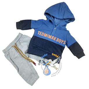 Set Buzo Afranelado 2 Piezas 9/12 Meses 12BZH103