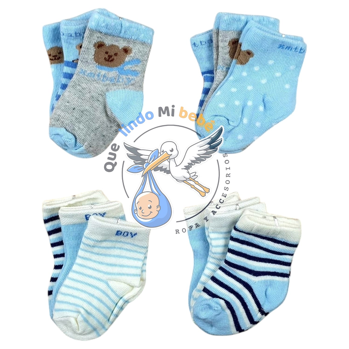 Calcetas por Docena 0/3 Meses H03H 1