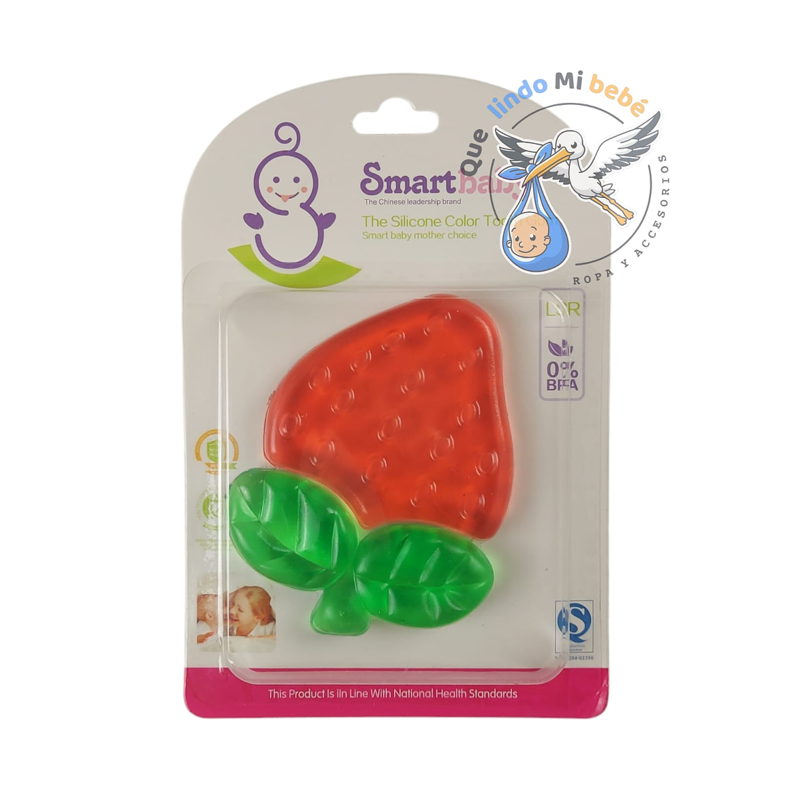 Mordedor Encías Enfriable Frutilla 1