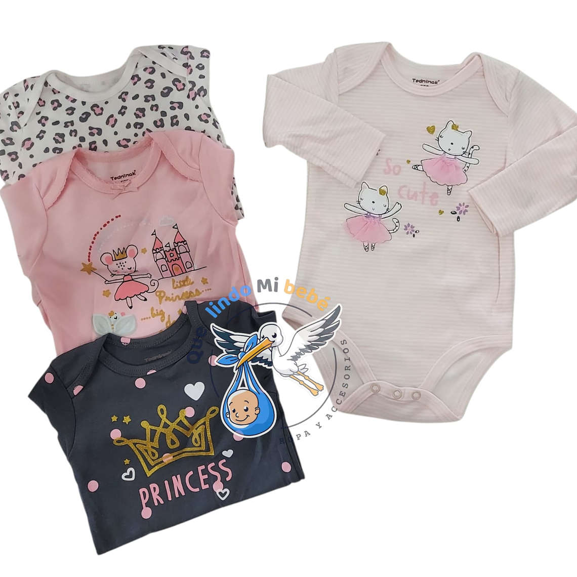 Set 4 Bodys Manga Larga 36 Meses 3ABML440 1