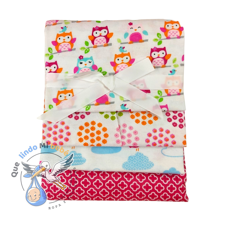 Tutos Algodón Afranelado Buhos 1