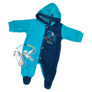 Osito Plush 1 Pieza 0/3 Meses Calipso/Azul H1P65