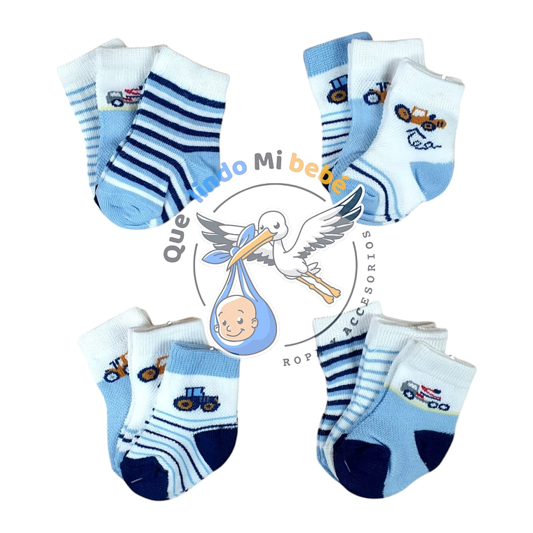 Calcetas por Docena 0/3 Meses B03H 1