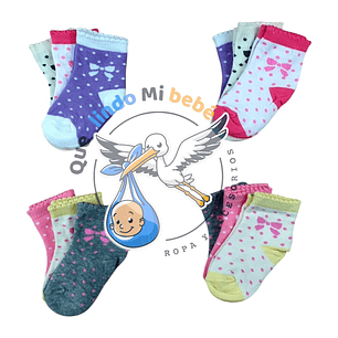 Calcetas por Docena 6/12 Meses D69M
