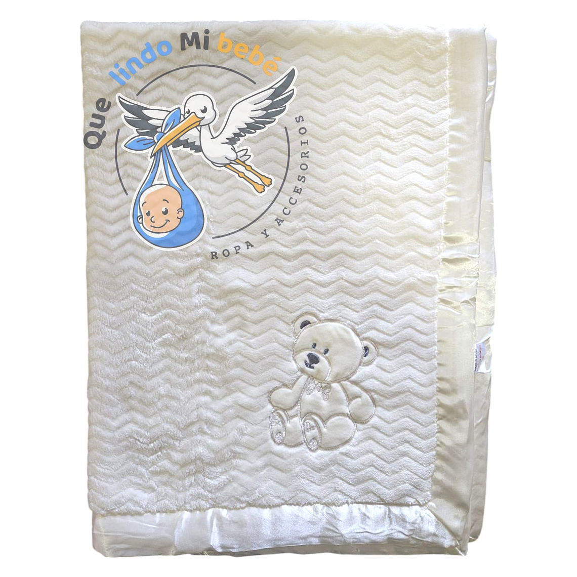 Frazada Polar Chiporro Osito Amarillo Claro  2