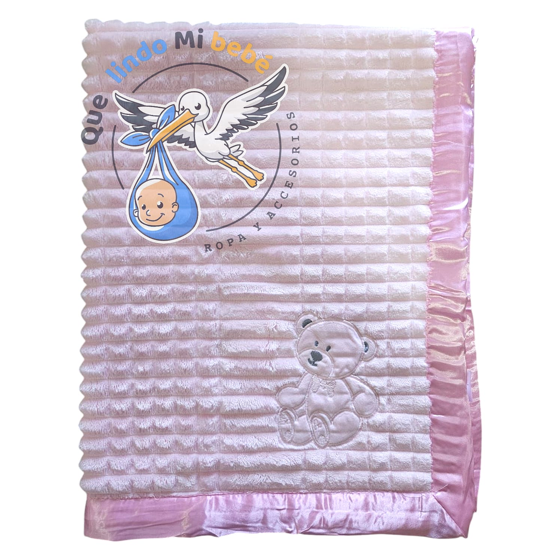 Frazada Polar Chiporro Osito Rosada 2