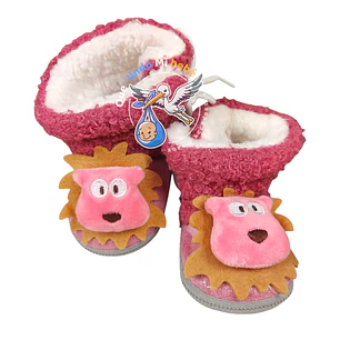 Pantuflitas con Chiporro León Rosado