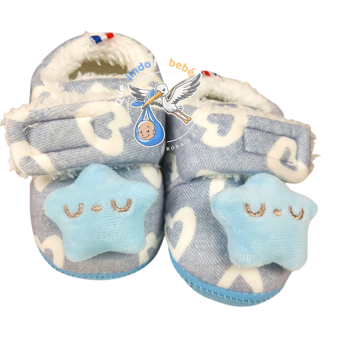 Pantuflitas con Chiporro Estrella Celeste 1