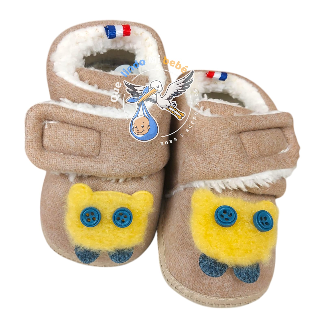 Pantuflitas con Chiporro Osito Cafe 1