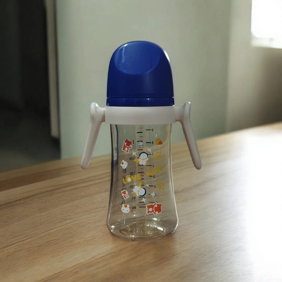Mamadera con Bombilla y Chupete Azul 2