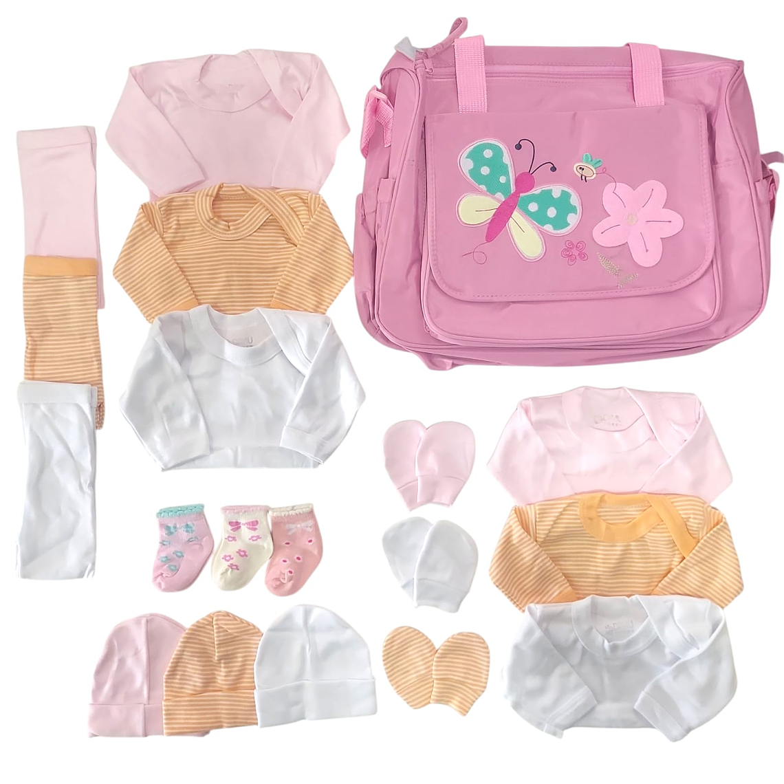 Pack Bolso + Ajuar 18 Piezas 0/3 Meses 1