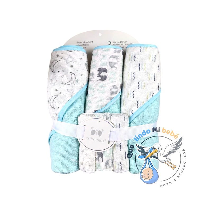 Pack 3 Toallas + 3 Toallitas de Limpieza PKTOA06 1